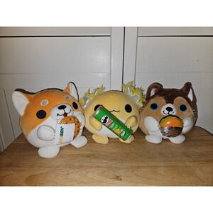 Zuru Snackles Lot of 3 Subway Sonic Pringles Shiba Axolotl Husky EUC